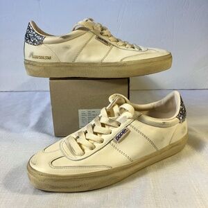 NIB! Golden Goose Limited Edition Soul Star Glitter Heel Sneakers, Size 40
